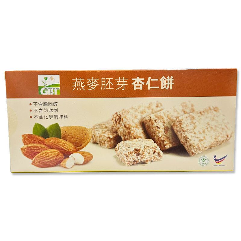 Green Bio Tech 燕麦胚芽杏仁饼180克健康早餐糕点中式糕点组合版