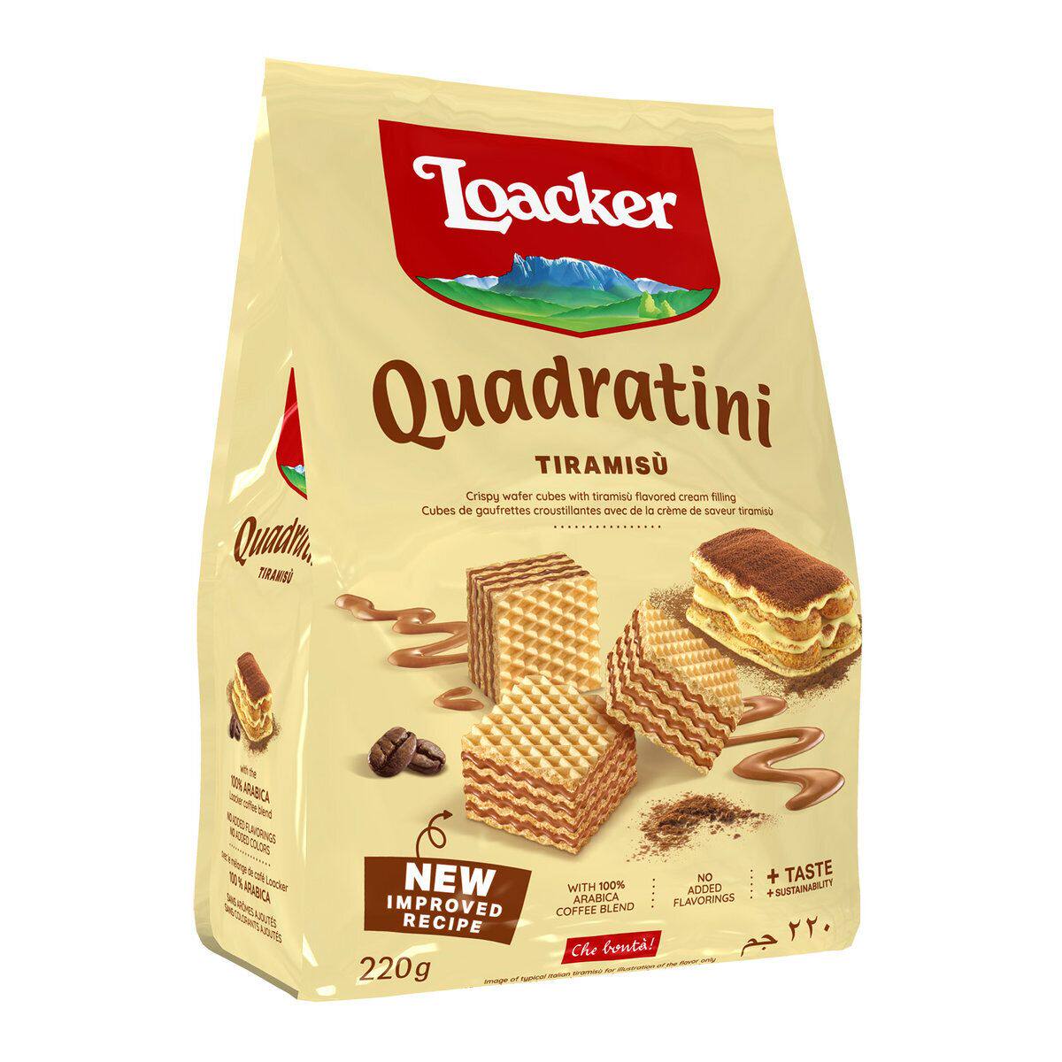 Loacker 粒粒意大利芝士威化威化饼干盒装小吃食品独立包装进口版