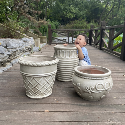 户外特大号庭院仿古园林景观红陶