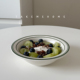 Tuxton绿线条酸奶碗简约复古绿麦片甜品碗ins韩风陶瓷沙拉碗饭碗