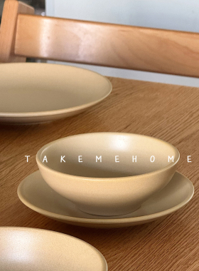 Tuxton哑光燕麦色餐具套装饭碗汤碗鱼盘平盘面碗大碗椭圆盘菜盘