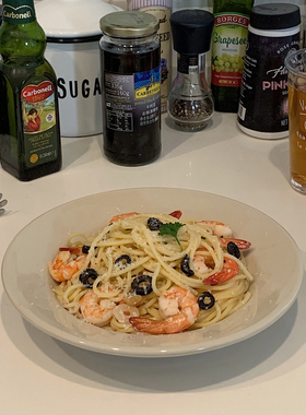 takemehome简约意大利面咖喱饭盘子灰色汤盘釉下彩深盘brunch草帽