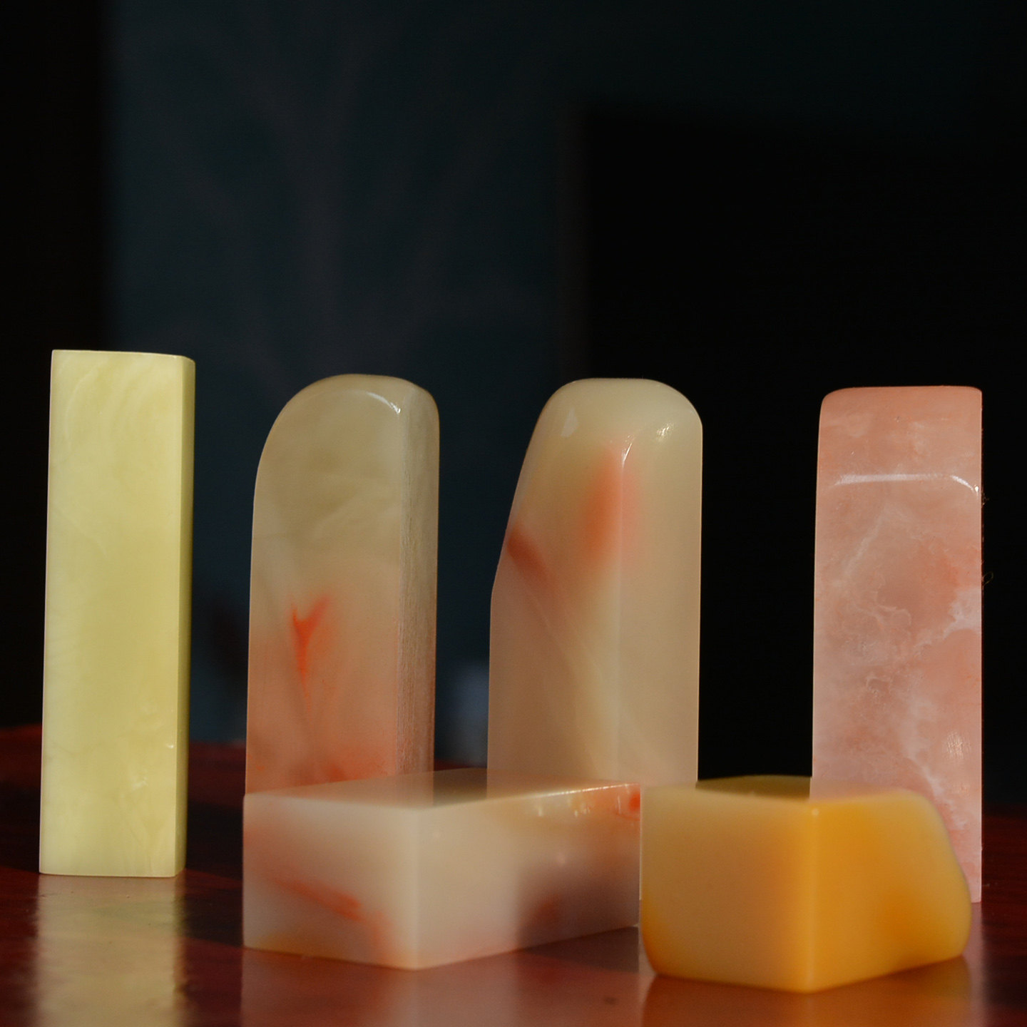 青田寿山老挝石印章高品质素章  篆刻书法姓名石头刻字印章定制