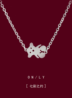 choker小熊颈带项链女潮网红气质 chocker颈链项圈脖子配饰品秋冬