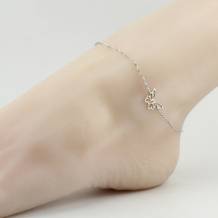 银色百搭脚链女时尚 送闺蜜朋友性感脚环女足链钛钢不掉色 韩版 239
