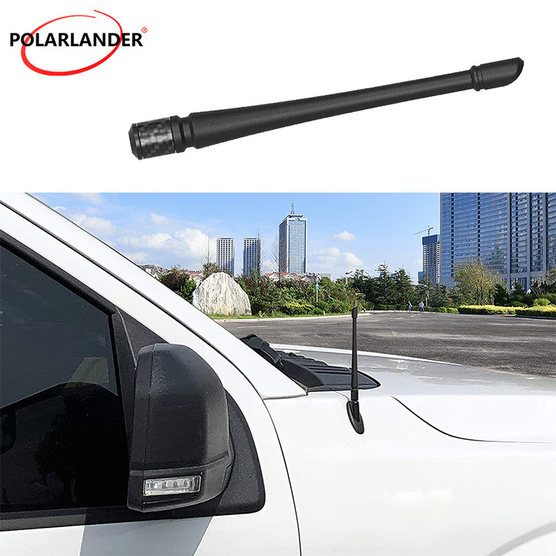 JEEP WRANGLER 07-22 안테나 + 나사에 적합한 13인치 검정색 오프로드 차량 FM 고무 안테나