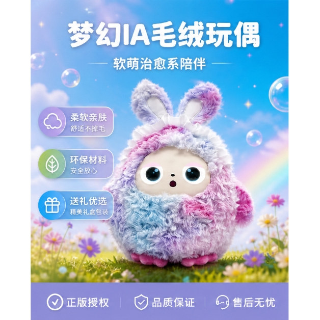 AI智能对话萌宠儿童毛绒玩偶