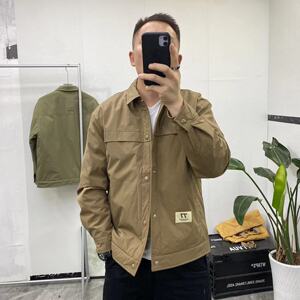 简约轻薄羽绒外套男冬季新品潮流加厚翻领夹克百搭白鸭绒保暖上衣