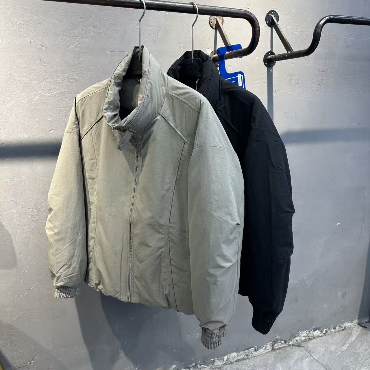 立领加厚羽绒服男士冬季新款日系简约宽松短款保暖设计感外套上衣