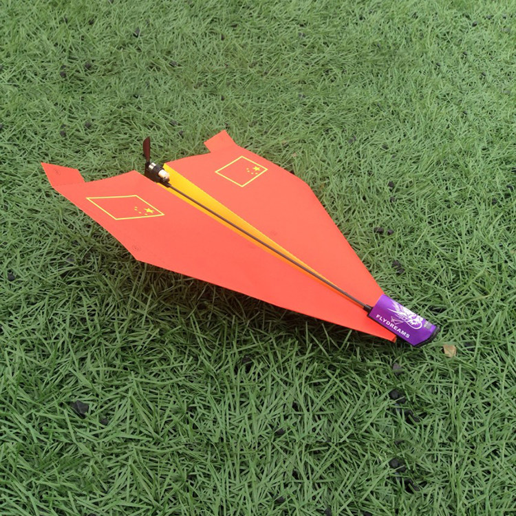 飞行客电动纸飞机多款电动自由飞 电驱动 科普比赛 航模 玩具