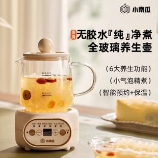 小南瓜养生壶小型一人家用多功能纯玻璃养生杯办公室煮花茶烧水壶