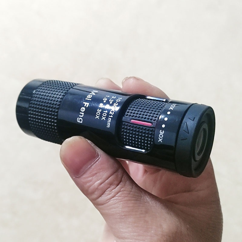 新款单筒望远镜变倍10-30x21望眼镜Zoom of monocular telescope