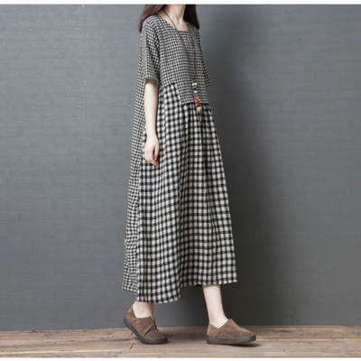 夏季新款韩版宽松大码棉麻