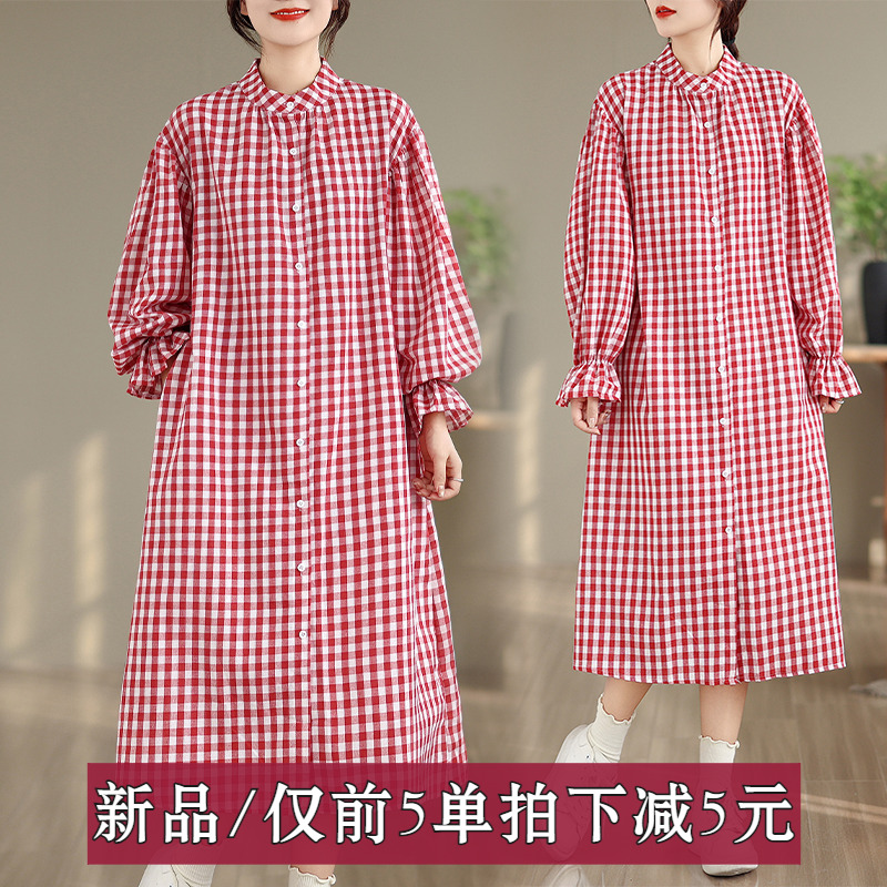 复古时尚2025年冬季新款连衣裙