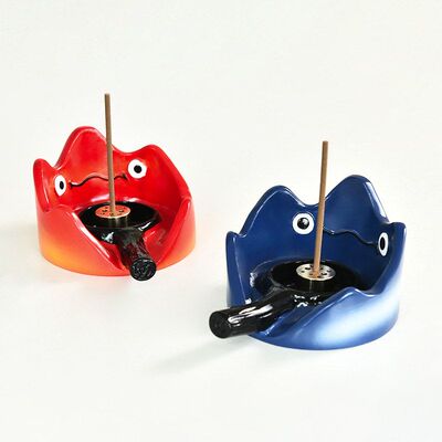 卡通可爱香插卡西法香插香盘线香底座小众创意生日礼物桌面小摆件