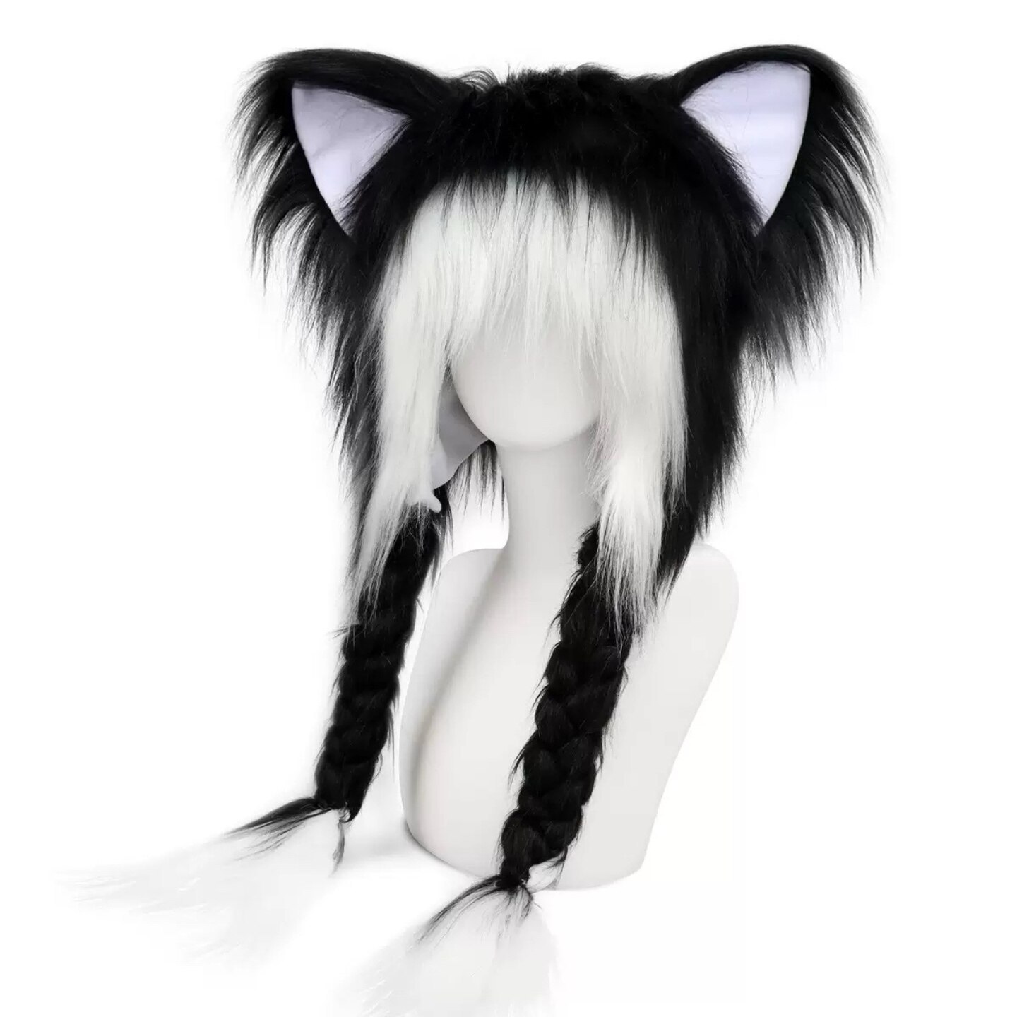 二次元cosplay道具假发猫耳兽耳动漫亚文化中性炸毛y2k头套帽子