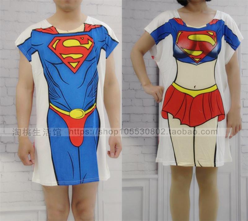 恶搞比基尼情侣T恤创意3d睡衣蜜月长款连衣裙沙滩装闺蜜装搞怪女