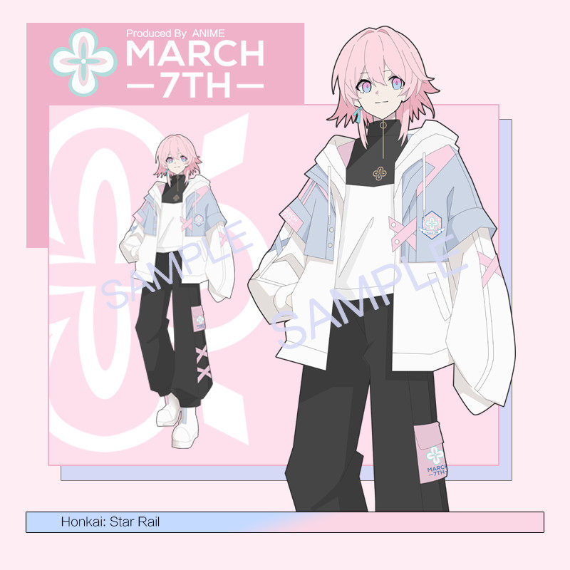 三月七cos服外套动漫二次元同人日常服游戏男女休闲卫衣春秋衣服