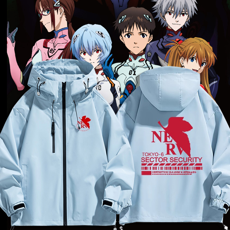 EVA新世纪动漫福音战士联名外套初号机二次元冲锋衣男女秋冬夹克
