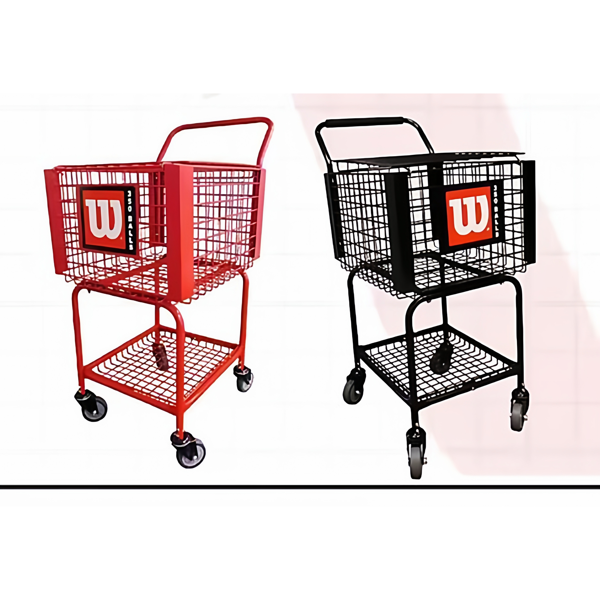 Wilson威尔逊网球车捡球车球器网球框捡球篮威尔胜教练装球车黑色