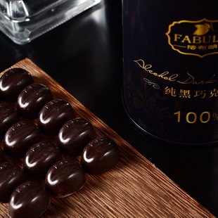 法布朗纯可可脂无糖黑巧克力100%可可进口料纯黑巧俄罗斯风味零食