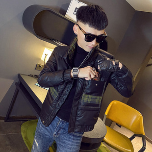 155冬季立领羽绒服男生XS码矮小个子80斤修身棉服潮流加厚皮袄子