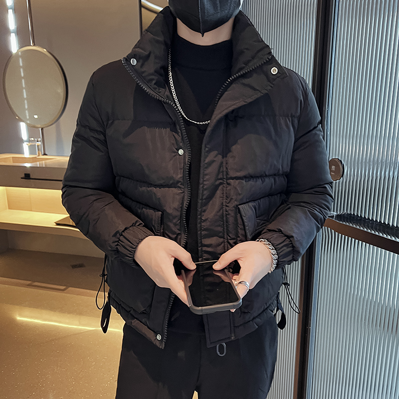 冬季小码棉服男加厚工装短款S号XS棉袄155矮个子棉衣青年休闲外套