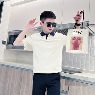 夏季小码男装S号XS码短袖t恤矮小个子155精神小伙宽松翻领polo衫