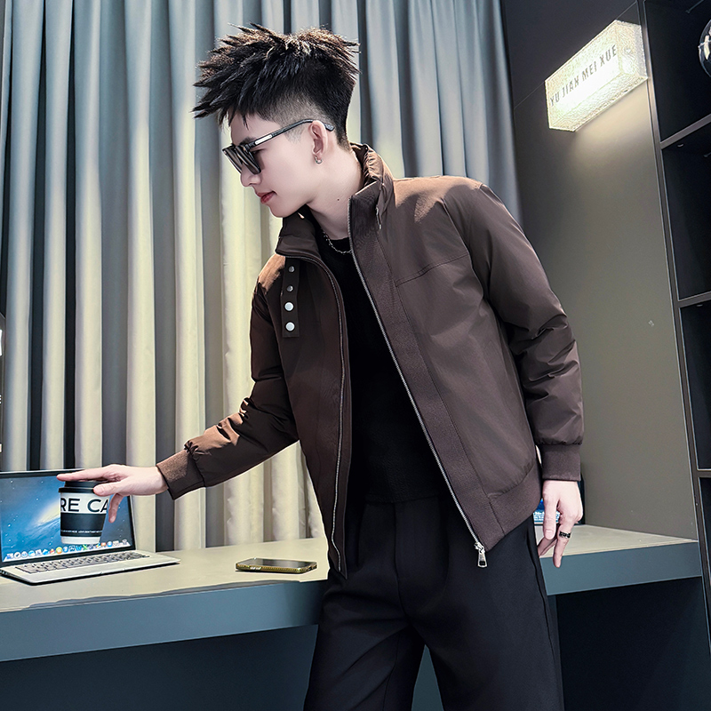 小码男装加厚短款棉服矮个子S号XS小码修身棉衣袄立领保暖外套160