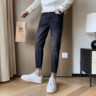 韩版 XS矮小个子160男生长裤 修身 牛仔裤 子 155款 27号S小脚裤 26小码
