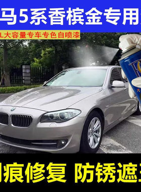 宝马5系香槟金色车漆自喷