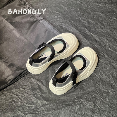 大头气质浅口百搭玛丽珍鞋休闲鞋