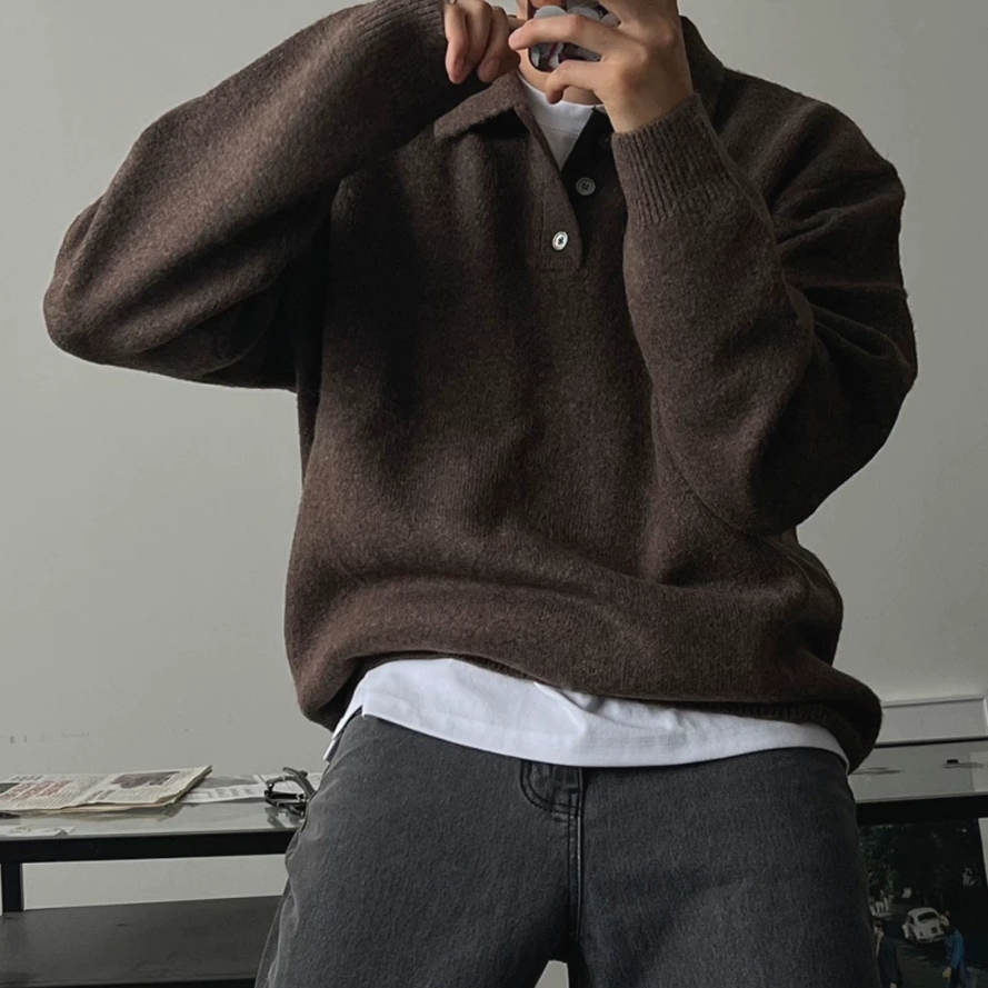 包芯纱针织polo衫软糯透气长袖薄