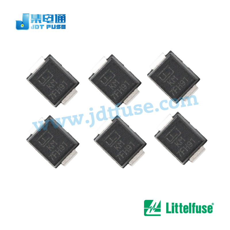力特二极管SMBJ7.0A单向Littelfuse TVS7V瞬态抑制二极管贴片