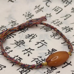 天然大年份老蜜蜡勒子 百年老蜡手串手链 保真包邮 一物一图