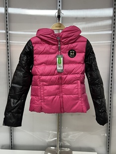 特价现货断码清仓森马冬季女款修身连帽短厚羽绒服11132413013