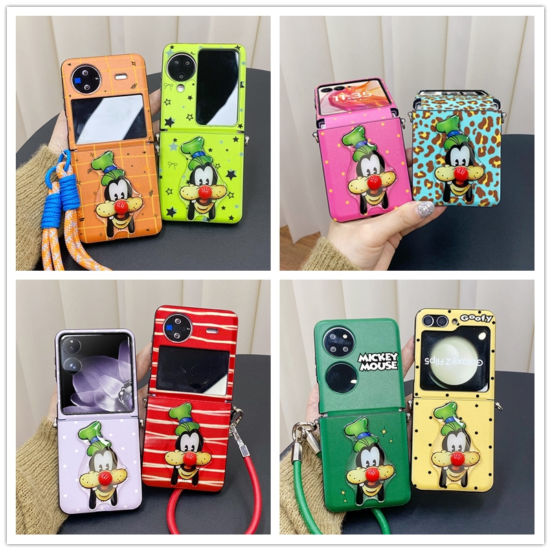 红鼻子高飞狗狗适用华为pocket2/s折叠屏手机壳小米mixflip可爱卡通三星Galaxyzflip6/5/4全包p50pocket女款