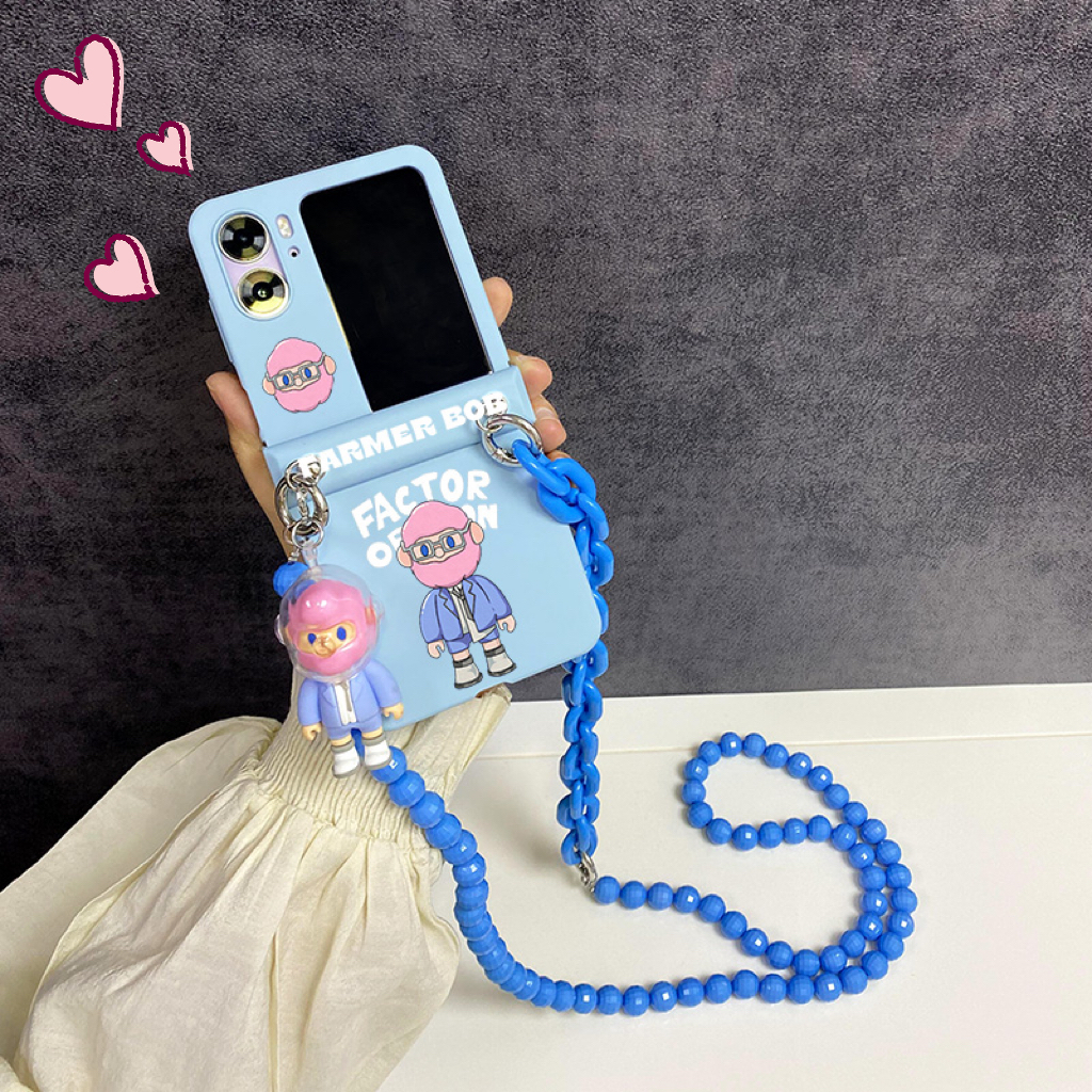 珠链斜挎绳OPPOFindn2Flip手机壳