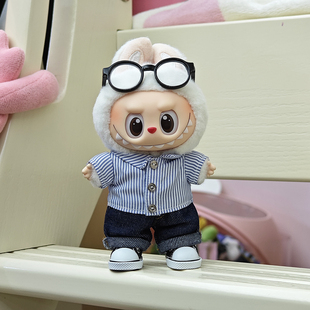 新款泡泡码特拉布布娃衣马卡龙labubu搪胶大夏日野潮玩衣服套装