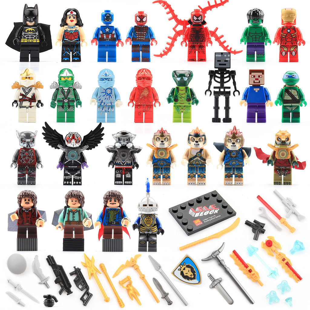 中国积木人仔盲盒复仇者联盟公仔幻影忍者拼装小人儿童益智玩具,玩具/童车/益智/积木/模型,普通塑料积木,淘宝优惠券,粉丝福利购,淘宝优惠卷