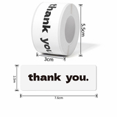 封口贴纸 饰不干胶标签礼物包装 thankyou感谢贴纸120贴 卷牛皮纸装