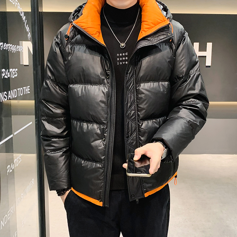 @店主风-亮面冬新款白鸭绒羽绒服潮流男连帽上衣-YR803-P130，男装羽绒服，电商D246