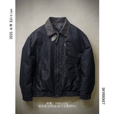 网图@标50美式风格牛仔外套拼接羽绒服潮流男翻领领YR899-P205，男装工装外套，电商D246