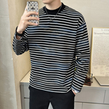 抖音慵懒风上衣男扎染针织长袖卫衣圆领外套WY200-P68，女装短外套，电商D246