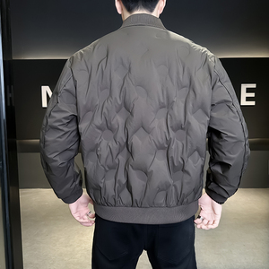 @标-新款老钱风外套羽绒服潮流男翻领上衣9952-P185图片