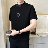 抖音果冻空气层男士高克重撞色圆领短袖T恤半袖T517-P48，男装T恤，电商D246