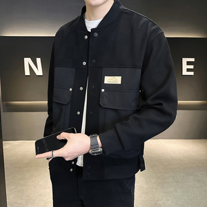 @店主风-针织设计感春秋季工装棒球服长袖夹克外套6006-P125图片