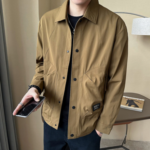 店主风  定制面料2026春秋男士设计感外套工装夹克男6811-P95图片