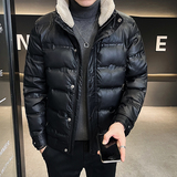 @店主风-有大码冬毛领新款白鸭绒皮衣羽绒服潮流男-8820-P165，男装羽绒服，电商D246