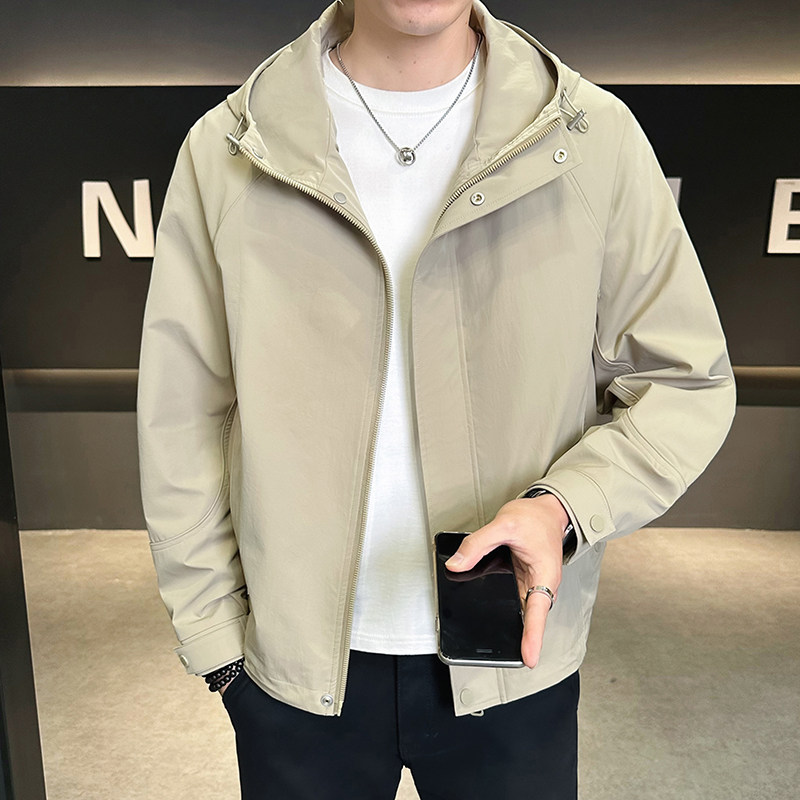 @店主风-冲锋衣春秋季工装连帽长袖夹克外套12512-P105,男装夹克,电商D246